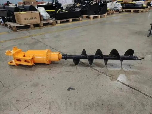 8โณ Heavy-Duty Hydraulic Earth Auger & Post Hole Digger โ For 2.5-Ton Mini Excavators - Image 2