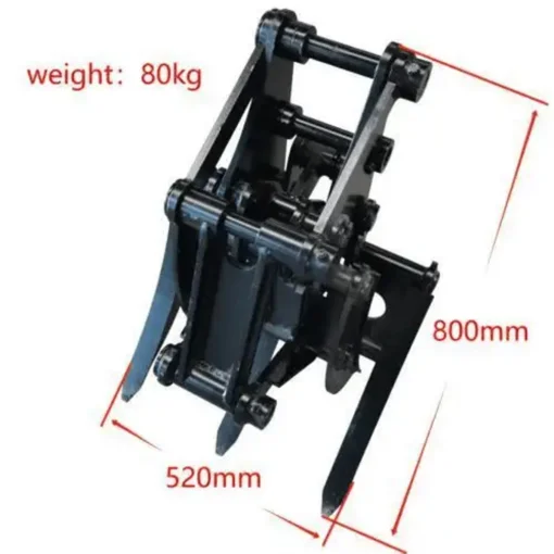 Wide-Opening Mini Excavator Grapple โ For 2 to 3.5-Ton Diggers - Image 2