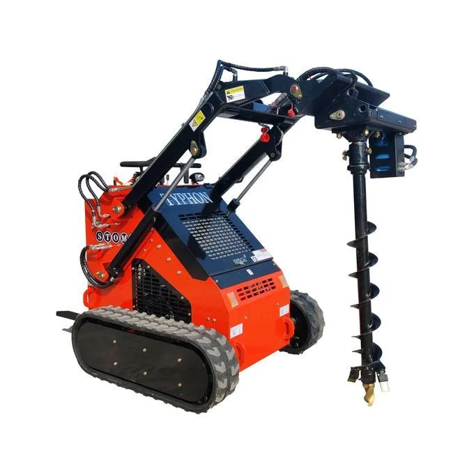 Heavy-Duty Skid Steer Earth Auger Attachment โ High-Torque Post Hole Digger