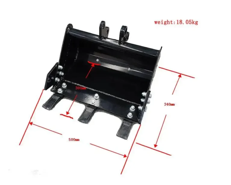 500mm Heavy-Duty Toothed Trenching Bucket โ For TYPHON & 3-Ton Mini Excavators - Image 3