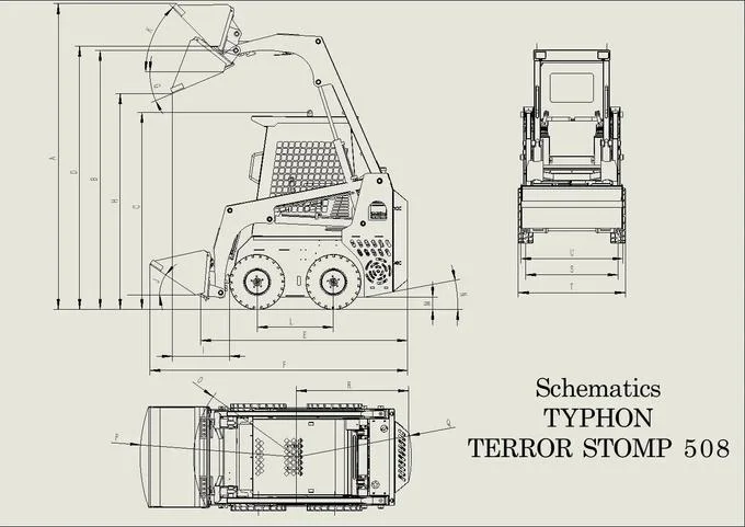 TYPHON STOMP Mini Skid Steer Loader โ Stand-On Gas EPA Engine - Image 5