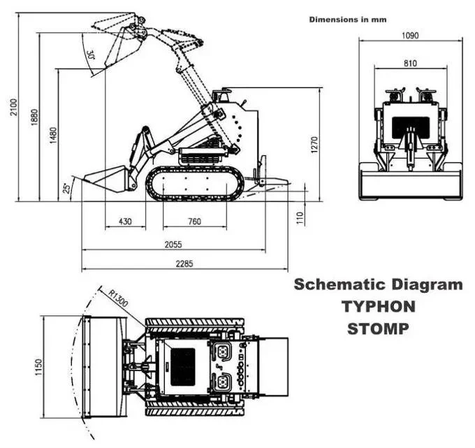 TYPHON STOMP Wheeled Mini Skid Steer Loader โ 1,800 lbs, 23 HP Briggs & Stratton Gas EPA Engine - Image 8