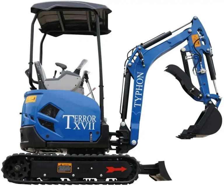 TYPHON TERROR XVII Heavy-Duty Mini Excavator โ 3800 lbs Rubber Track Digger with Kubota D902 Diesel Engine - Image 4
