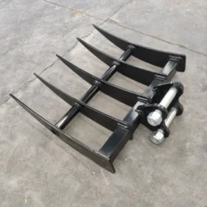 20.5โณ Heavy-Duty Mini Excavator Rake Attachment โ For TYPHON & 3-Ton Mini Excavators