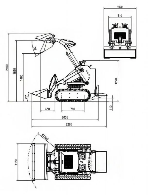 TYPHON STOMP Wheeled Mini Skid Steer Loader โ 22.1 HP Honda Gas Engine - Image 9