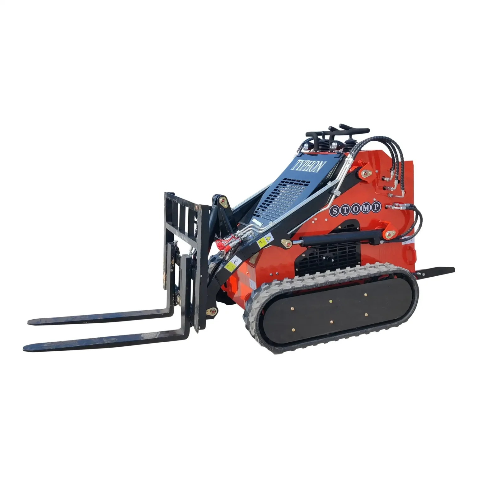 Heavy-Duty Skid Steer Pallet Fork Attachment โ Industrial Cargo & Material Handler