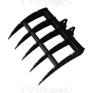22โณ Heavy-Duty Mini Excavator Rake Attachment โ For 2 to 3.5-Ton Diggers