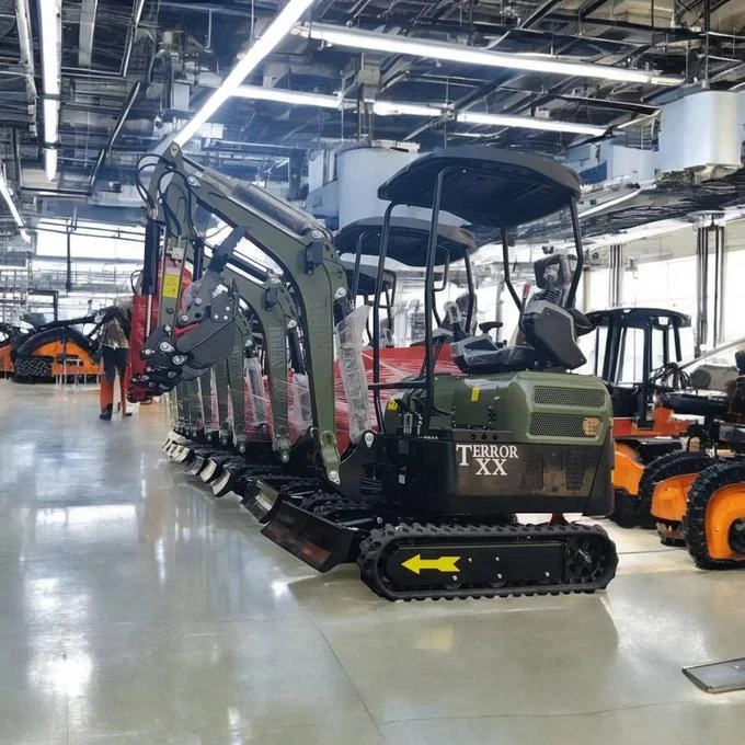 TYPHON TERROR XX Heavy-Duty Mini Excavator โ 4000 lbs Green Edition Rubber Track Digger with Kubota D902 Diesel - Image 4