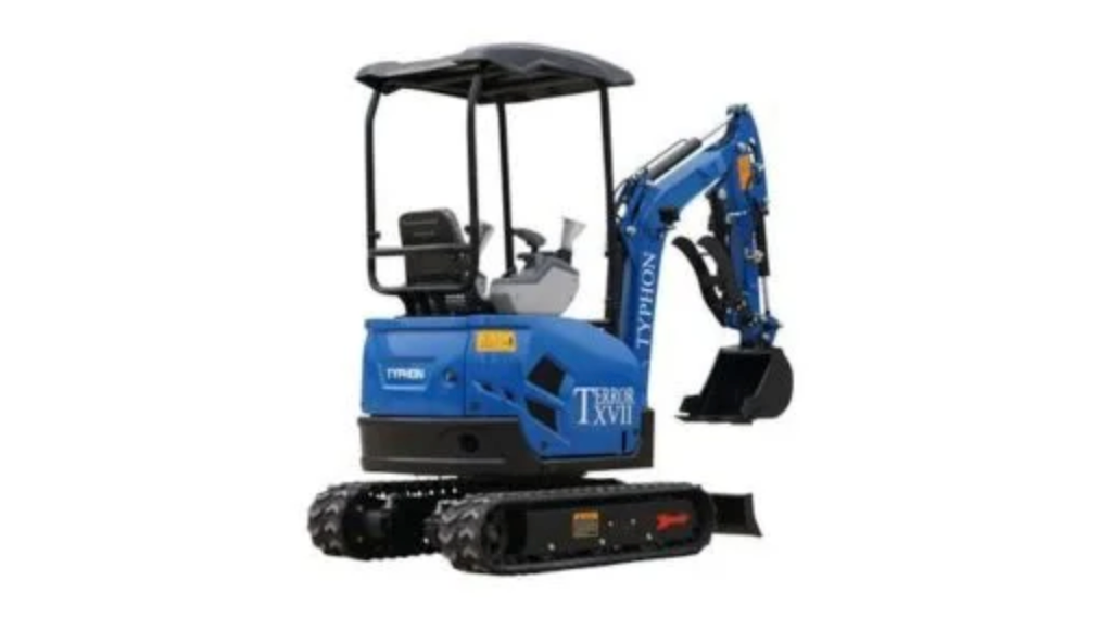 TYPHON TERROR XVII Heavy-Duty Mini Excavator โ 3800 lbs Rubber Track Digger with Kubota D902 Diesel Engine - Image 3